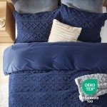 Bedsure Fluffy Comforter Cover Set - Faux Fur Duvet Cover King Size, Navy Blue Plush Quilt Cover, 3 Pieces, 1 Duvet Cover (104"x90") with Zipper Closure and 2 Pillow Shams, Comforter Not Included