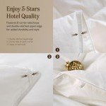 BPC Organic Down Comforter King Size Fluffy Duvet Insert for All-Season | Hotel Luxury 100% Cotton, High Fill-Power Medium Weight Feathers & Down Comforter, Ivory White, 106x90 Inches