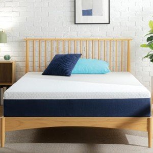 ZINUS 10 Inch Cooling Comfort Hybrid Mattress [New Version], Queen, Fiberglass Free, Medium Firm Feel, Motion Isolation, Certified Safe Foams & Fabric, Mattress in A Box