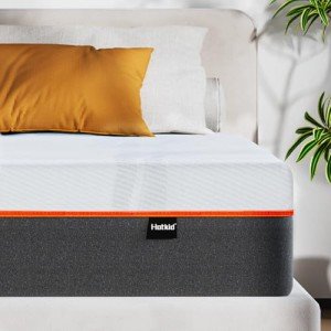 Hotkid,Queen Mattress,Memory Foam Mattress,Mattress Queen Size in a Box,Medium Firm for Cool Sleep and Pressure Relief,10 Inch Hybrid Mattress Queen for Kids and Guest Bed