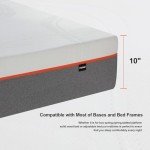 Hotkid,Queen Mattress,Memory Foam Mattress,Mattress Queen Size in a Box,Medium Firm for Cool Sleep and Pressure Relief,10 Inch Hybrid Mattress Queen for Kids and Guest Bed
