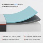 Hotkid,Queen Mattress,Memory Foam Mattress,Mattress Queen Size in a Box,Medium Firm for Cool Sleep and Pressure Relief,10 Inch Hybrid Mattress Queen for Kids and Guest Bed