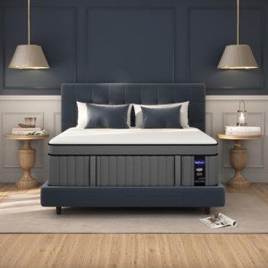 DIFAME Queen Mattress,14 Inch Hybrid Queen Size Mattress in a Box,Memory Foam Mattress Queen Size with Individual Pocket Spring,Medium Firm Mattress for Pressure Relief,Edge Support