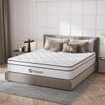 SUAYEA Queen Mattress, 14 Inch Queen Size Mattress in a Box, Hybrid Matterss with Pocket Spring and Soft Foam, Ultimate Motion Isolation, Strong Edge Support, Medium Firm