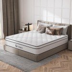 SUAYEA Queen Mattress, 14 Inch Queen Size Mattress in a Box, Hybrid Matterss with Pocket Spring and Soft Foam, Ultimate Motion Isolation, Strong Edge Support, Medium Firm