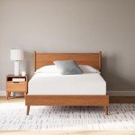Signature Design by Ashley Queen Size Chime 12 Inch Medium Firm Memory Foam Mattress with Green Tea & Charcoal Gel
