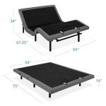 Best Choice Products Ergonomic Queen Size Adjustable Bed, Zero Gravity Base for Stress Management w/Wireless Remote Control, Massage, USB Ports