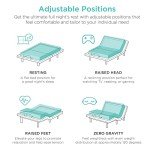 Best Choice Products Ergonomic Queen Size Adjustable Bed, Zero Gravity Base for Stress Management w/Wireless Remote Control, Massage, USB Ports