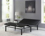 Deep Sleep Enabling Serenity Adjustable Bed Frame Full, Head & Foot Incline, 7 Adjustable Positions, Wireless Remote, Compact, Zero Gravity Lounge Bed, Electric Bed Base, Easy Assembly - Black