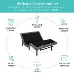 Best Choice Products Ergonomic Queen Size Adjustable Bed, Zero Gravity Base for Stress Management w/Wireless Remote Control, Massage, USB Ports