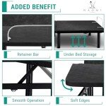 Deep Sleep Enabling Serenity Adjustable Bed Frame Full, Head & Foot Incline, 7 Adjustable Positions, Wireless Remote, Compact, Zero Gravity Lounge Bed, Electric Bed Base, Easy Assembly - Black