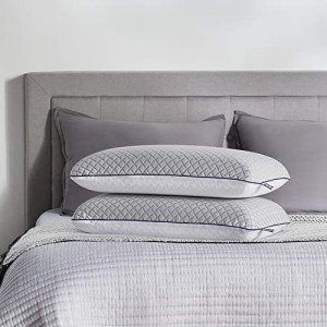 Sealy Essentials Cool Touch Memory Foam Pillows, 2 Pack,White