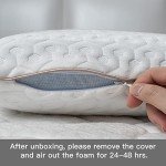 BedStory Memory Foam Pillow King - Medium Firm Gel Foam Pillows for Sleeping - Orthopedic King Size Bed Pillows for Neck Pain - Stomach and Back Sleepers