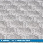 Columbia Comfort Ice Fiber Side Sleeper Down Alternative Bed Pillow - Instant Cooling 2 Sided Ice Fiber Cover - Supportive and Cozy Polyester Fiber Fill - Side Sleeper, Standard/Queen