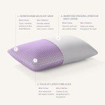 Purple Harmony Pillow | The Greatest Pillow Ever Invented, Hex Grid, No Pressure Support, Stays Cool, Good Housekeeping Award Winning Pillow (Medium)