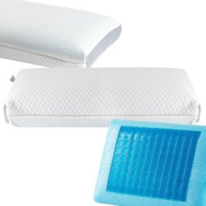 Perfect Cloud Dual Option Cooling Gel Pods Memory Foam Bed Pillow for Sleeping - 5.5-inch Breathable Medium-Loft (Standard)