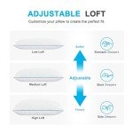Cooling king Size Pillows Set of 2, Shredded Memory Foam Bed Pillows king Size Set of 2, Cool Cold Pillow for Side Back Stomach Sleepers, Gel Pillow Adjustable Firm Pillows Soft Pillows for Sleeping