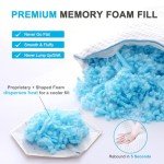 Cooling king Size Pillows Set of 2, Shredded Memory Foam Bed Pillows king Size Set of 2, Cool Cold Pillow for Side Back Stomach Sleepers, Gel Pillow Adjustable Firm Pillows Soft Pillows for Sleeping