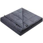 ZonLi Weighted Blanket (60''x80'', 20lbs, Queen Size Dark Grey) for Adults, High Breathability Heavy Blanket, Soft Material with Premium Glass Beads