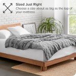 Bare Home Weighted Blanket for Adults and Kids 15lb (48" x 72") - All-Natural 100% Cotton - Premium Heavy Blanket Nontoxic Glass Beads (Light Grey, 48"x72")
