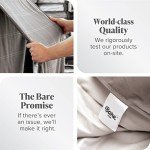 Bare Home Weighted Blanket for Adults and Kids 15lb (48" x 72") - All-Natural 100% Cotton - Premium Heavy Blanket Nontoxic Glass Beads (Light Grey, 48"x72")