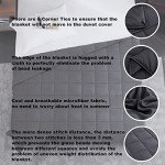 Weighted Blanket King Size 20lbs 88"x104" Cooling Breathable Heavy Blanket Microfiber Material with Glass Beads Big Blanket for Adult All-season Summer Fall Winter Soft Thick Comfort Blanket