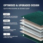 yescool Weighted Blanket for Adults (20 lbs, 60” x 80”, Dark Green) Cooling Heavy Blanket for Sleeping Perfect for 190-210 lbs, Queen Size Breathable Blanket with Premium Glass Bead, Machine Washable