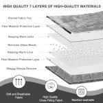 Aemicion Weighted Blankets Queen Size 20lbs for Adults,Soft Sherpa Fleece Heavy Weighted Blanket with Cozy Plush Flannel,Fluffy Warm Weighted Throw Blanket,60x80 inches,Dark Grey on Both Sides