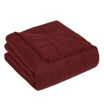 CuteKing Weighted Blanket for Adults: Weighted Blanket with Premium Glass Beads - Breathable Heavy Blanket for Comfort Sleep - Thick Blanket for Adult All Season (20lbs, 80"x87", King, Claret Red)