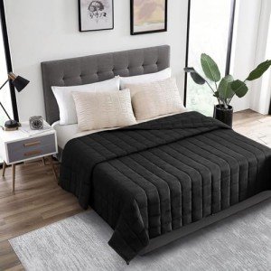 50 lbs Weighted Blanket King Size 50lbs - Heaviest Weighted Blanket - Breathable, Hypoallergenic, Ultra Soft Fabric, Extra Heavy Weighted Blanket, Fits King and California King Beds
