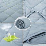 TreeCube King Size Weighted Blanket 20 lbs (78" x 85"),Adult Weighted Blanket with Pure Glass Beads, Premium Fabric Heavy Blanket (Grey)