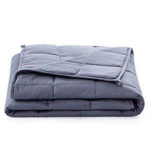 Linenspa 20 Pound Weighted Blanket – All Natural Relief and Sleep Aid - Filled with Premium Glass Beads - Calming and Soothing Hug