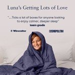 Luna Premium Double Sided Sherpa Weighted Blanket Heavy Fuzzy Fleece Throw Blanket - Soft Plush Quilt for Kids & Adults - 10lbs - 50" x 60" [Ivory]