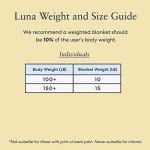 Luna Premium Double Sided Sherpa Weighted Blanket Heavy Fuzzy Fleece Throw Blanket - Soft Plush Quilt for Kids & Adults - 10lbs - 50" x 60" [Ivory]