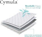 CYMULA Weighted Blanket for Adults (20lbs 60"x80" Queen Size) - Cooling Breathable Heavy Blankets for Summer Winter - Ultra Microfiber Soft Comfort Throw with Glass Beads - Gifts for Men/Women