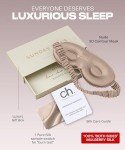 Colorado Home Co Sleep Mask, Silk Eye Mask for Sleeping, Lash Extension Eye Mask for Sleeping, Travel Sleep Mask, Blackout 3D Eye Sleep Mask for Women and Men, Silk Contoured Sleep Mask Nude Champagne