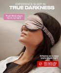 Colorado Home Co Sleep Mask, Silk Eye Mask for Sleeping, Lash Extension Eye Mask for Sleeping, Travel Sleep Mask, Blackout 3D Eye Sleep Mask for Women and Men, Silk Contoured Sleep Mask Nude Champagne