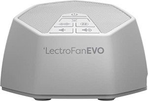 LectroFan EVO Guaranteed Non-Looping Sleep Sound Machine with 22 Unique Fan Sounds, White Noise Variations, and Synthesized Ocean Sounds, with Sleep Timer