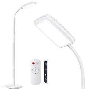 MediAcous Light Lamp 10000 Lux, Sun Light Lamp UV-Free with 5 Color Temperature & 5 Brightness Levels & Timer, Bright Light Floor lamp, Full Spectrum Daylight Lamp for Home,Office