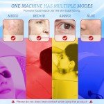 Multifunction Red Light Therapy for Face and Body, 850nm Near-Infrared Light Therapy Tool Skin Care Equipment at Home, Red Light Therapy Lamp with Leather Material, Waterproof, Blue