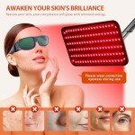 RAIPATH Red Light Therapy for Face Body Use, 3 in 1 Chip 940nm Red Infrared Light Therapy Lamp for Full Body, Extra Large High Power Panel, Adjustable Stand & Timer for Home Office Relaxation