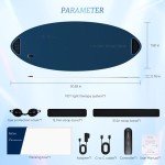 Multifunction Red Light Therapy for Face and Body, 850nm Near-Infrared Light Therapy Tool Skin Care Equipment at Home, Red Light Therapy Lamp with Leather Material, Waterproof, Blue