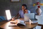 Northern Light Technologies Boxelite - 10000 Lux Light Therapy Lamp - Full Spectrum Lightbox Therapy Light for Natural Mood and Energy Enhancement, Sunlight Desk Lamp, Black