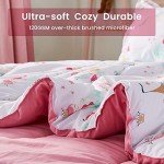 SLEEP ZONE Kids Twin Bedding Comforter Set - Super Cute & Soft Kids Bedding 5 Pieces Set with Comforter, Sheet, Pillowcase & Sham (Princess Castle)