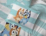 Jay Franco Bluey & Bingo 5 Piece Twin Size Bed Set - Includes Comforter & Sheet Set - Super Soft Kids Bedding Fade Resistant Microfiber (Official Bluey Product)