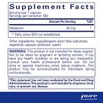 Pure Encapsulations Melatonin 20 mg - Not Intended for Sleep Support - for Immune System & Healthy Cells - 99.5% Purity Melatonin - Gluten Free & Non-GMO - 180 Capsules