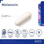 Pure Encapsulations Melatonin 20 mg - Not Intended for Sleep Support - for Immune System & Healthy Cells - 99.5% Purity Melatonin - Gluten Free & Non-GMO - 180 Capsules