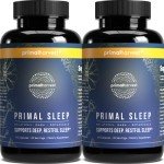 Primal Harvest 2 Pack, Primal Sleep, 60 Capsules with Valerian Root, L-Tryptophan, GABA, Chamomile, and Melatonin 3mg