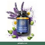 Primal Harvest 2 Pack, Primal Sleep, 60 Capsules with Valerian Root, L-Tryptophan, GABA, Chamomile, and Melatonin 3mg