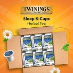 Twinings Sleep Nightly Calm Herbal Tea Single Serve K-Cup Pods for Keurig Brewers, 12 Count Box (Pack of 6)